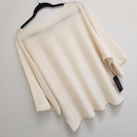 Rachel Zoe Sweater Boat Neckline Short Sleeve - Picture 3 of 5
